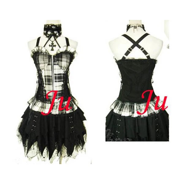 

Gothic Lolita Punk Fashion Dress Cosplay Costume Tailor-made[CK749]