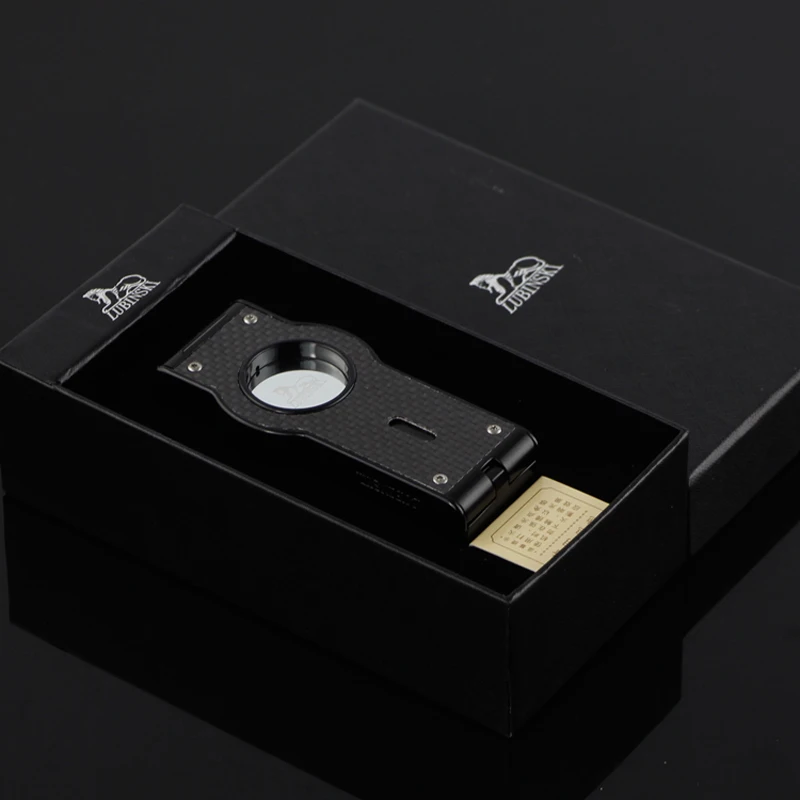 LUBINSKI Бутановая газовая зажигалка портативная металлическая ветрозащитная