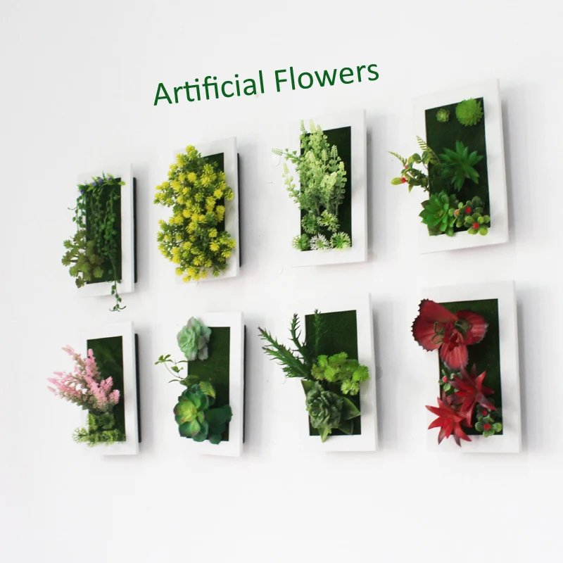 Имитация растений 3D Искусственные цветы ручной работы украшения настенная