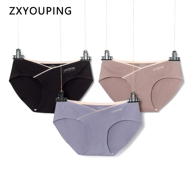 3 шт. бесшовные трусы для беременных|Женские трусики| |