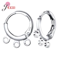 promotion 925 sterling silver huggie hoop earrings for women female 5 pairs small round earring findings oorbellen