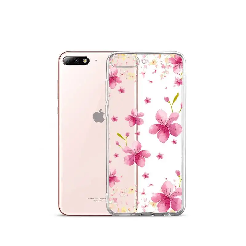 

Dried flowers pink Phone Case Transparent for iPhone Samsung A S 11 12 6 7 8 9 10 20 Pro X XS Max XR Plus lite