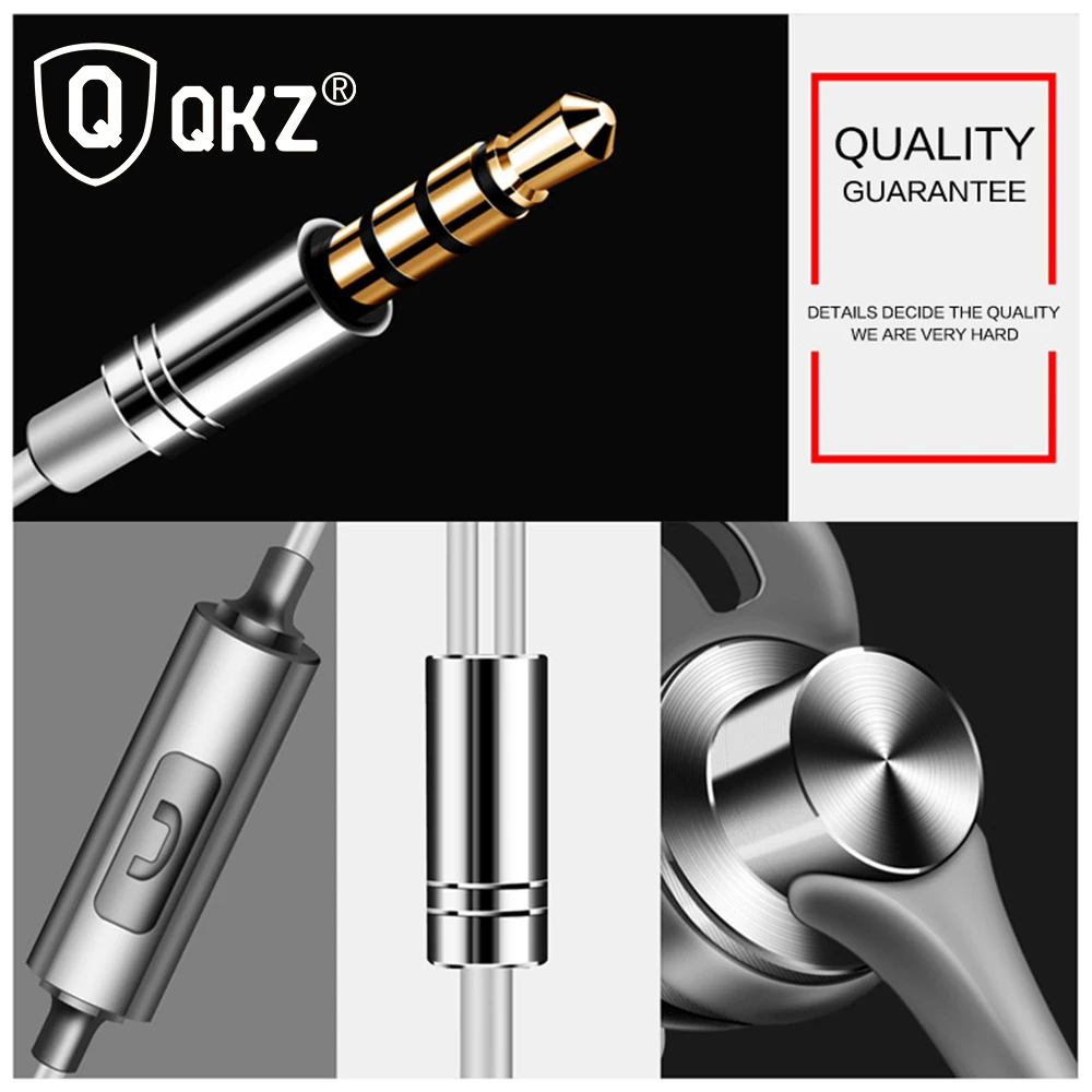 Наушники-вкладыши QKZ EQ1 из цинкового сплава Hi-Fi наушники наушники-вкладыши