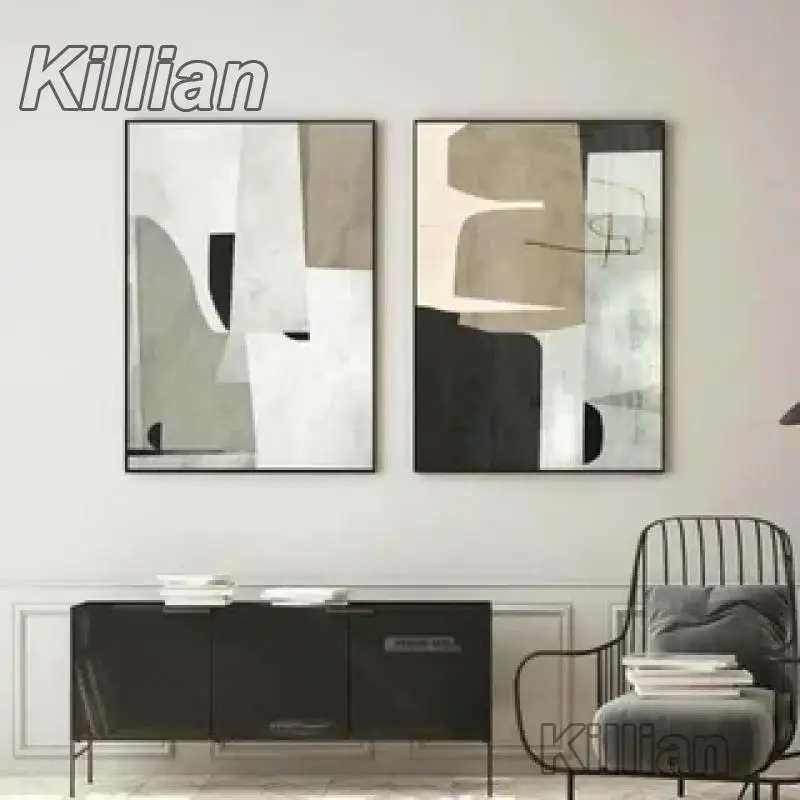 

Abstract Wall Art Hanging Painting with Few Color Canvas Printing Poster for Home Decoration Living Room Bedroom Kitchen