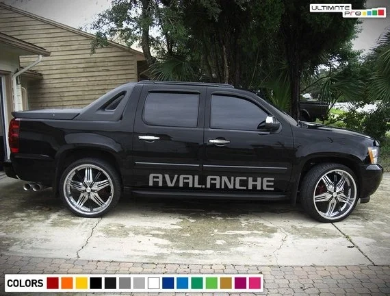Для 2 боковых наклеек Набор наклеек для Chevrolet Avalanche педаль тормоза диск генератор Лифт