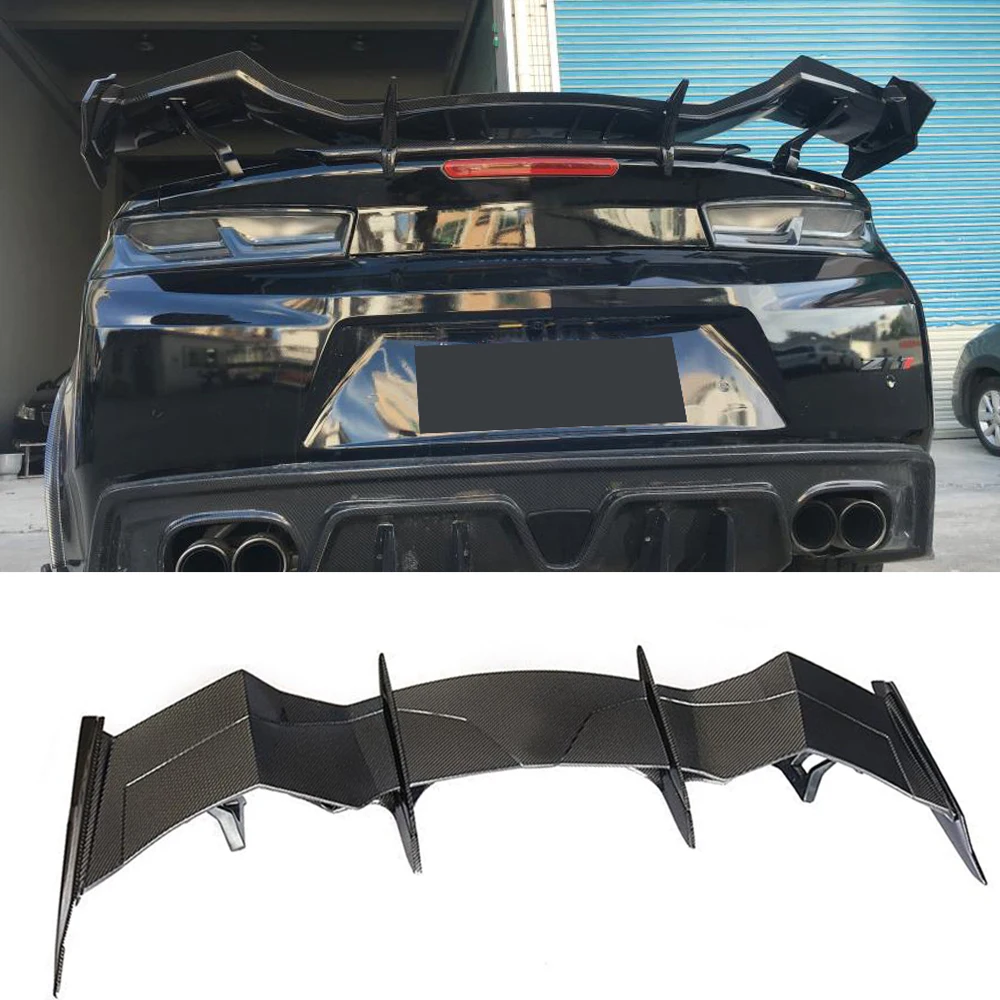 Задний спойлер для багажника большой обычный из углеродного волокна Chevrolet Camaro Coupe