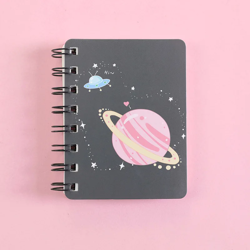 

A7 Dream Planet Cute Mini Portable Coil Notepad Diary Book Exercise Book Escolar Papelaria School Office Supply