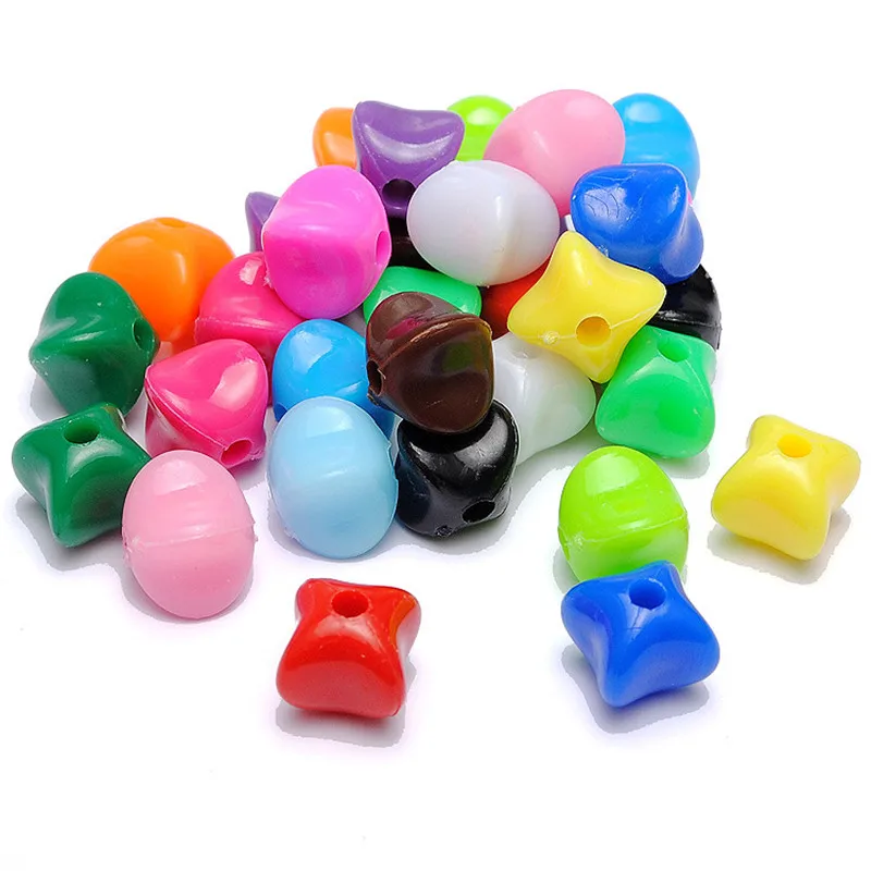 

Бусины пластиковые для бижутерии, 10/12 мм