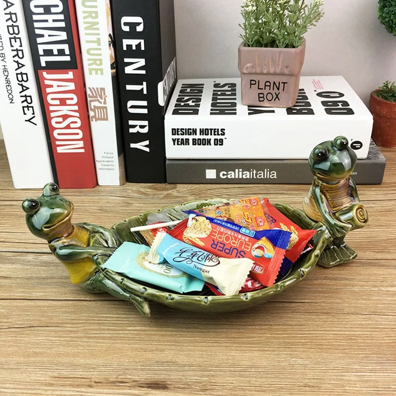 Забавная фарфоровая фигурка лягушки мыльница декоративная керамическая Коробка