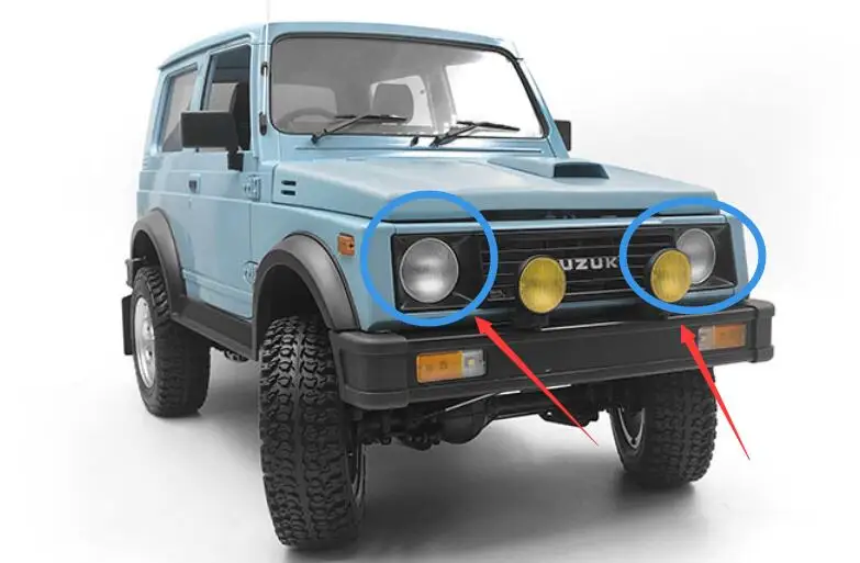 Металл моделирование уличный светодиод свет лампы для Capo samurai SIXER CD15828 Jimny Samurai 1/6