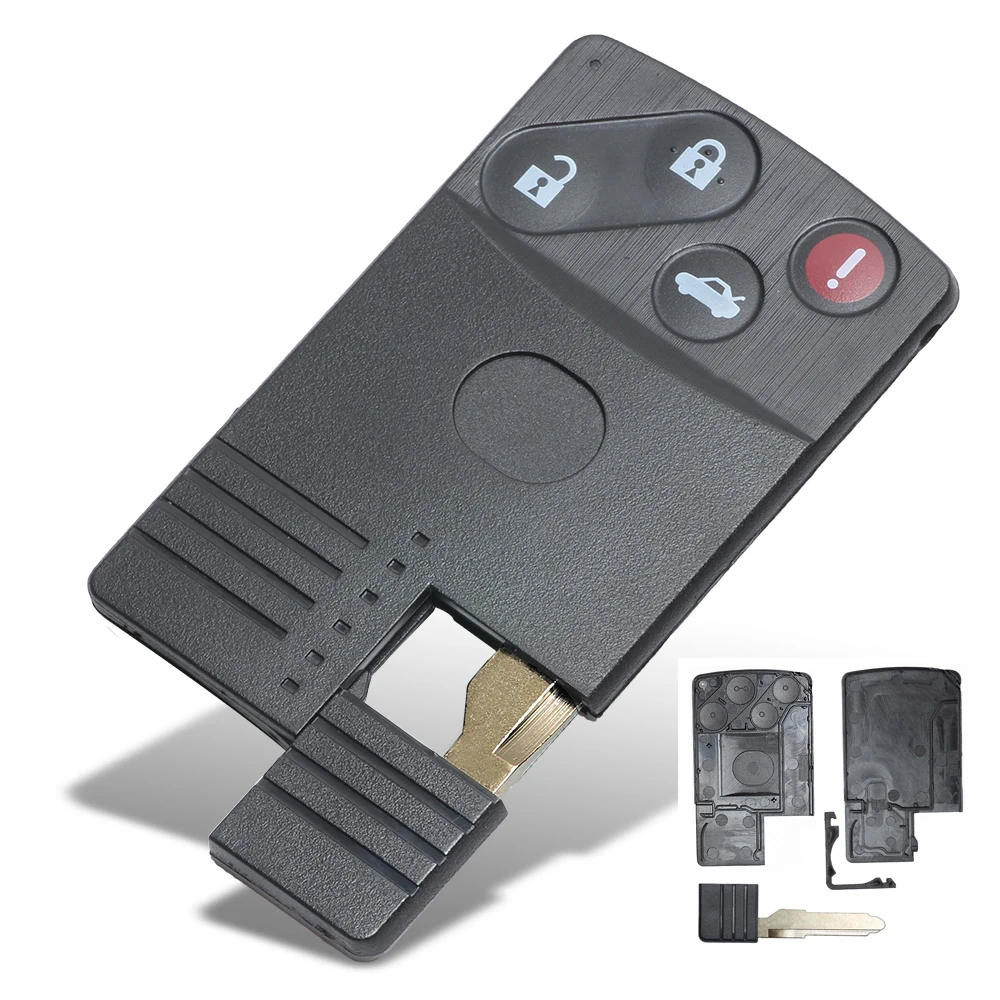 

Смарт-чехол Keyecu для автомобильного ключа с дистанционным управлением, чехол для 2, 3, 4 кнопок для Mazda 5, 6, CX7, CX9, RX8, MX5