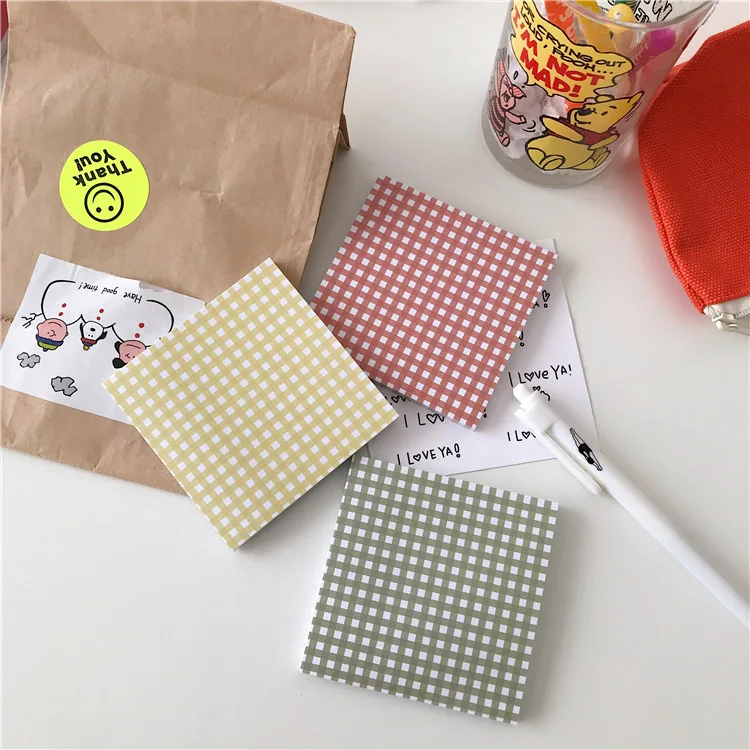 50 страниц каждый 6 видов ярких цветов плед post-it note DIY Скрапбукинг материал Примечание сообщение сетки шаблон