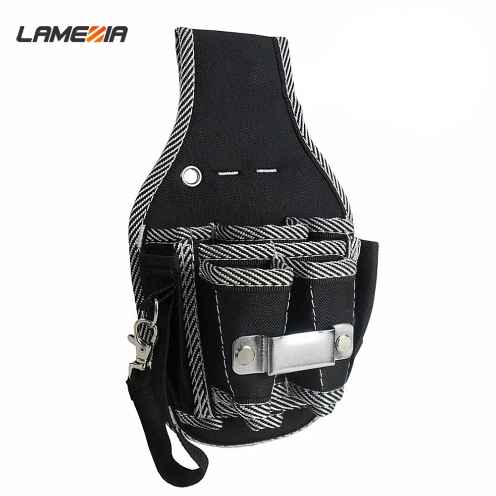 

LAMEZIA 9 In 1 600D High Quality Tool Belt Utility Holder Nylon Fabric Toolkit Electrician Waist Pocket Pouch Bag Kit