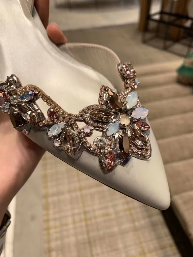 Элегантные туфли для невесты kmeioo босоножки украшения на среднем каблуке с