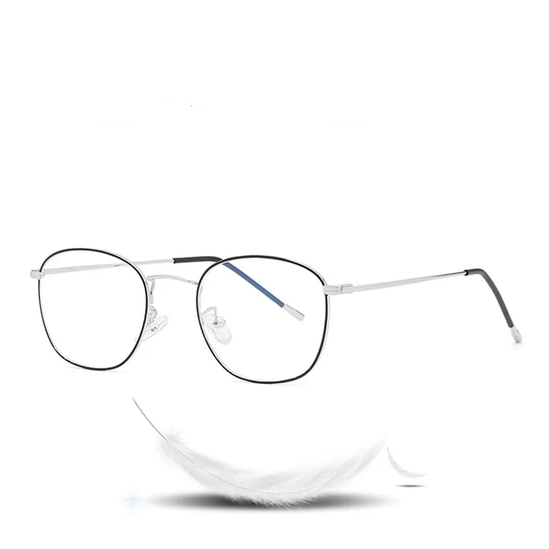 

OEYEYEO новые металлические анти-синие очки мужские литературные Ретро Оптические Оправы Дамы ультра-светильник и гибкая оправа для очков, при...