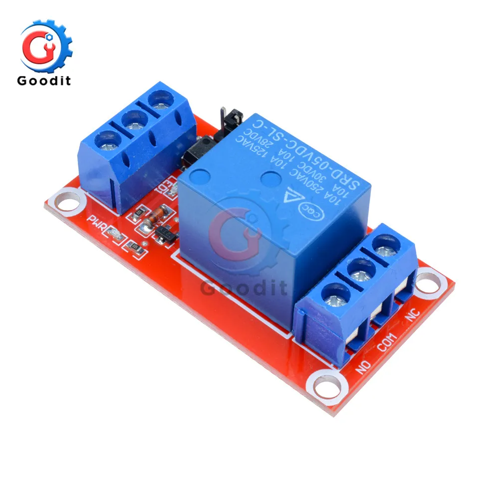 2 шт./лот 5 в постоянного тока 1 канальный релейный щит с оптроном модуль