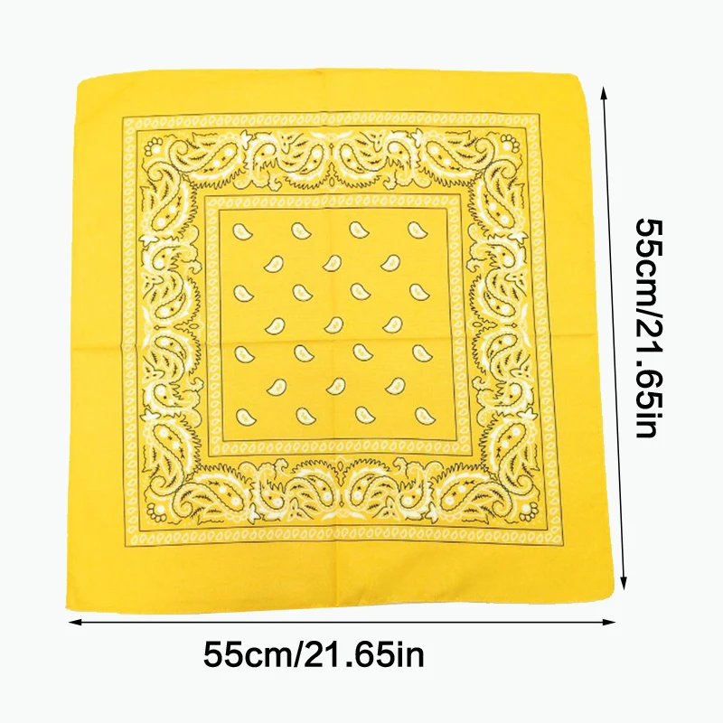 

Cotton Paisley Bandana Headscarf Cashew Flower Scarf Hip Hop Headband Square Scarf Handkerchief for Women Men