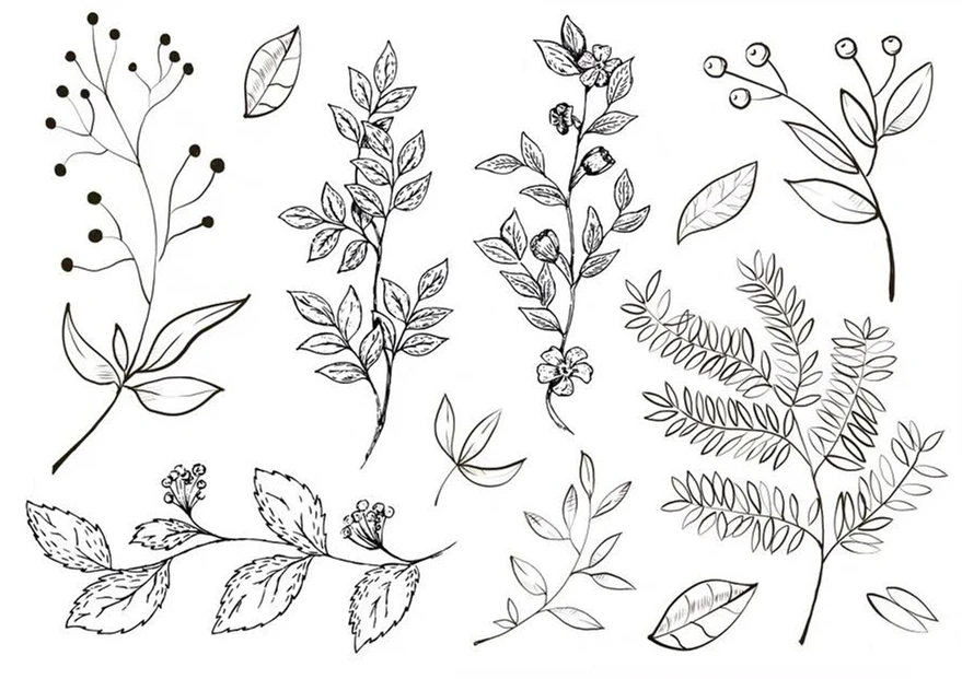 

CLEAR STAMP leaf DIY Scrapbook Card album paper craft silicon rubber roller transparent stamps 823