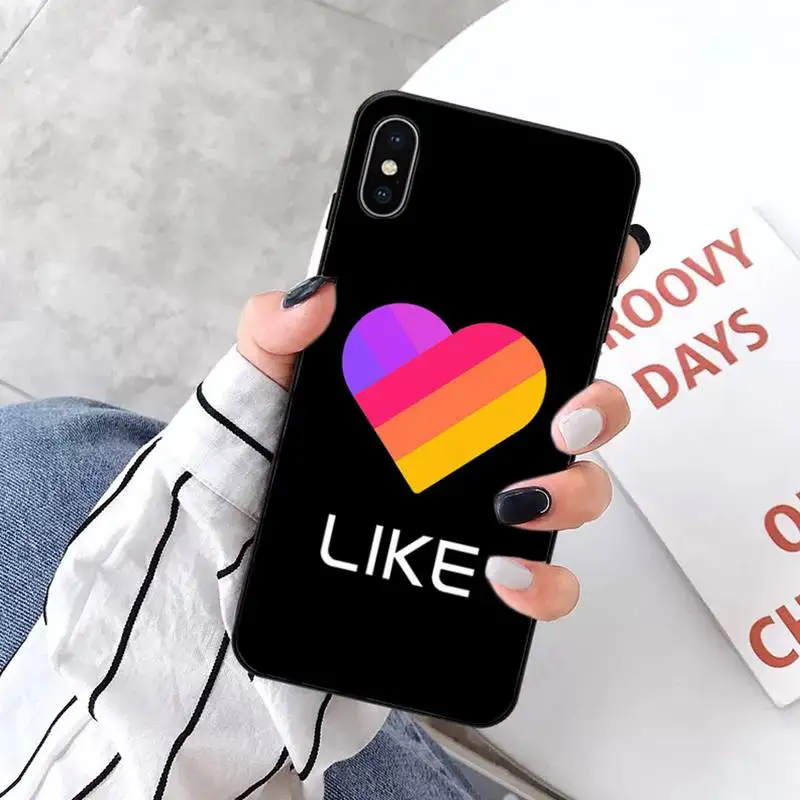 

Likee Funny cat love heart Phone Case for iPhone 11 12 pro XS MAX 8 7 6 6S Plus X 5S SE 2020 XR mini