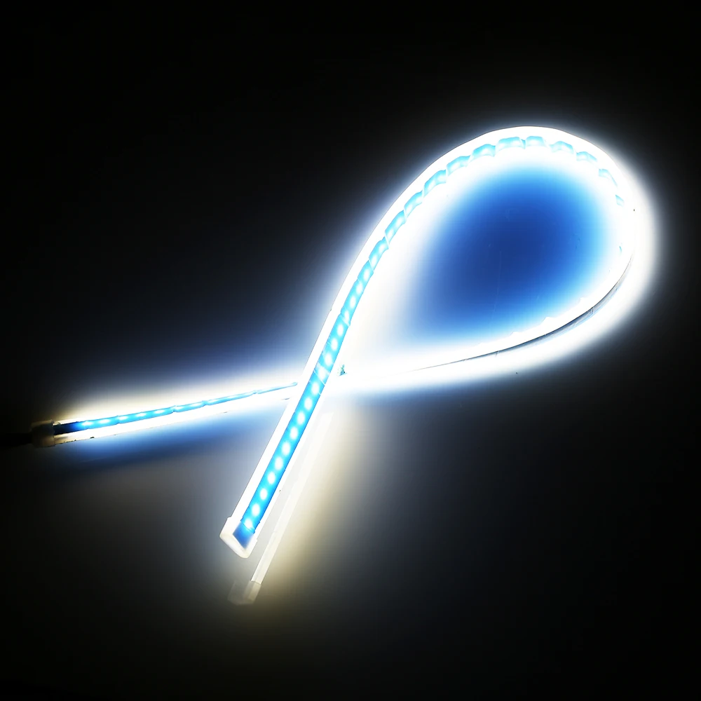 Цельнокроеное платье Автомобильный светодиодный DRL Дневной светильник 30 см 45cm60cm