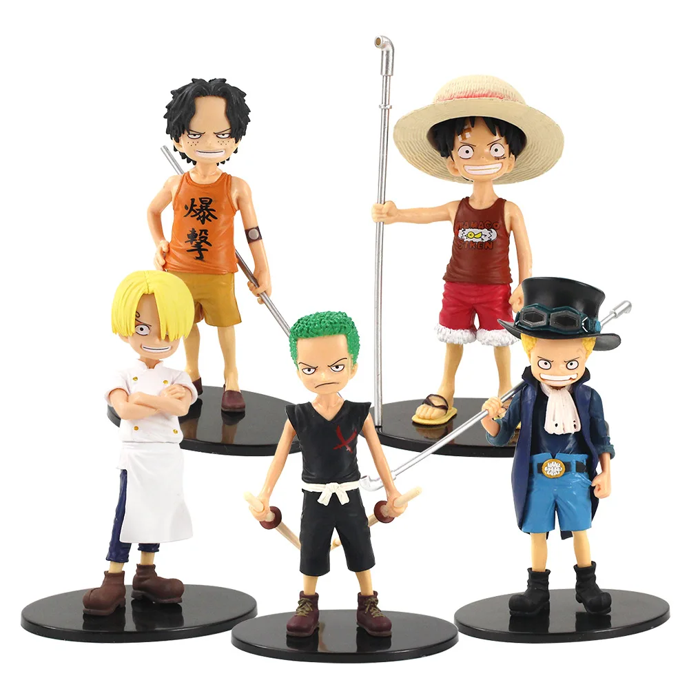 Фигурки DX Luffy Zoro Sanji Ace Sabo Grand Line коллекционные игрушки для детей 5 шт. | Игрушки и