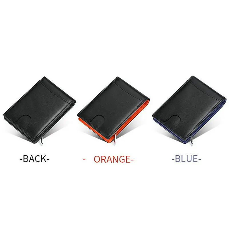 

GENODERN New RFID Mini Wallet for Men Small Wallet with Coin Pocket Fashion Multifunctional RFID Blocking Male Purse