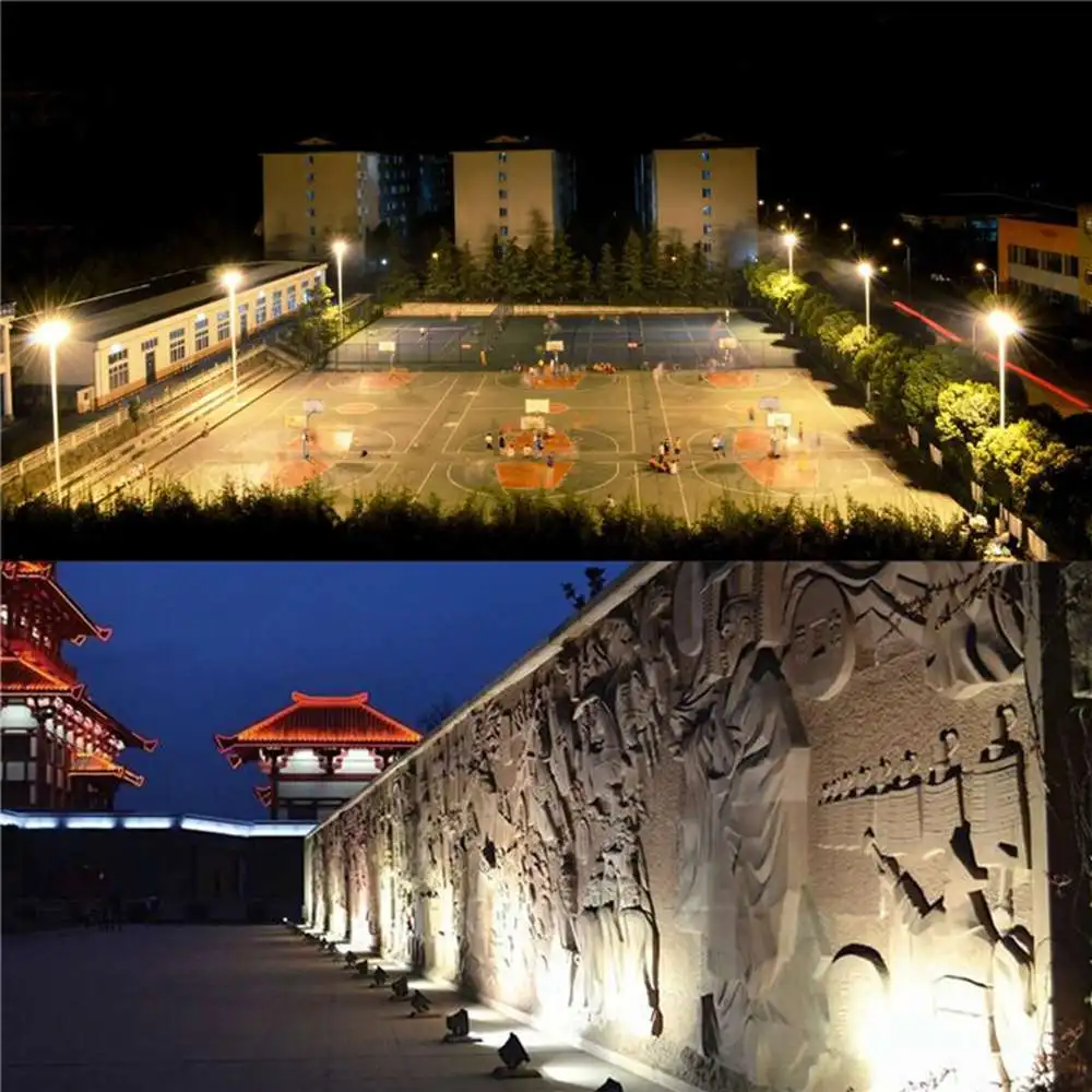 50W LED Flood Light Outdoor IP66 Waterproof 220V White Black Shell Projector Lamp Garden Spotlight Wall Floodlights - купить по
