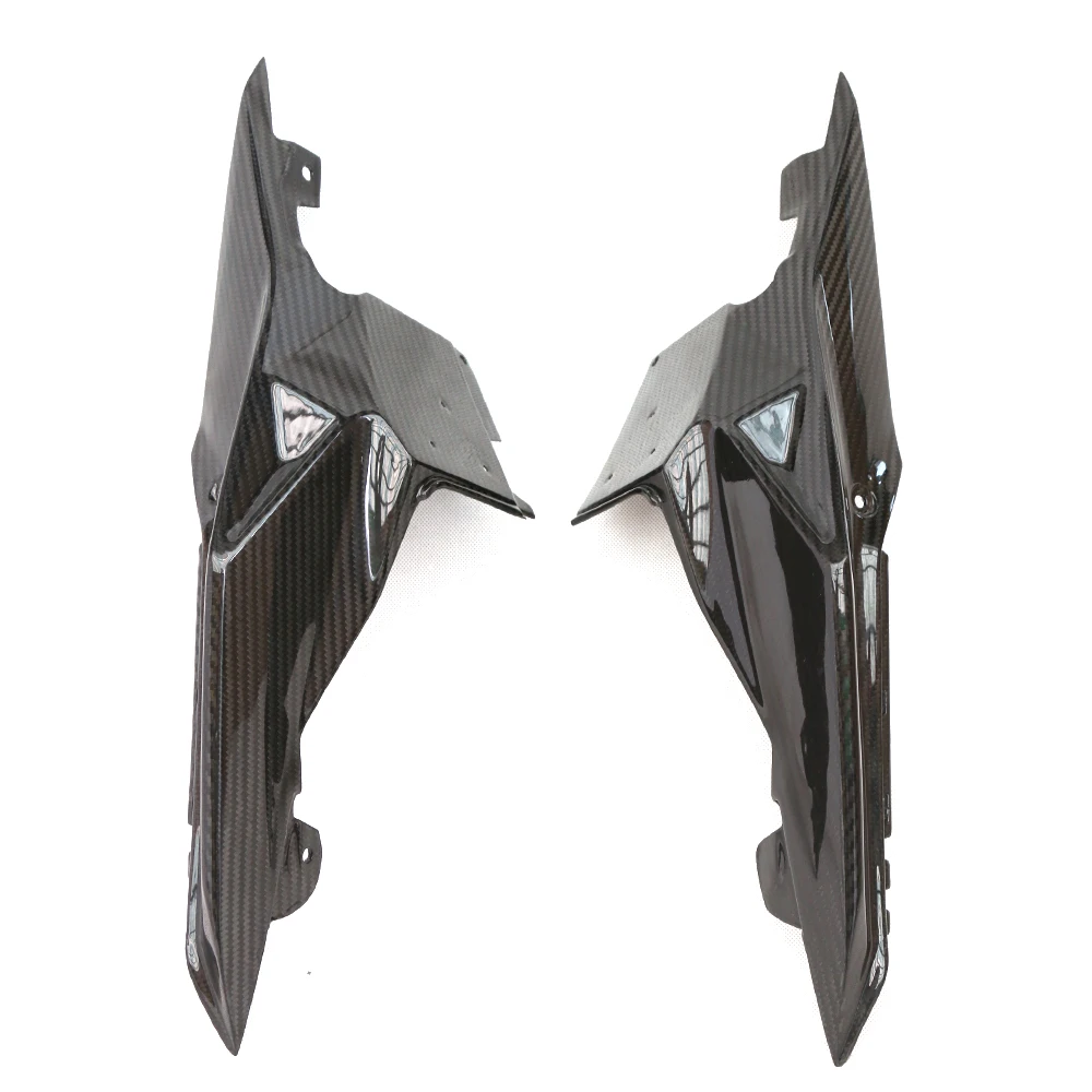 Боковые панели для заднего сиденья мотоцикла из углеродного волокна защитная