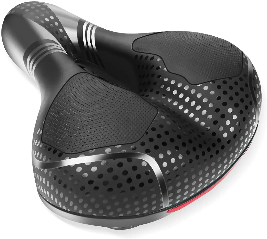 

Удобное Велосипедное Сиденье, Велосипедное Сиденье с двойным амортизатором, велосипедное седло из пены с эффектом памяти со светоотражающ...