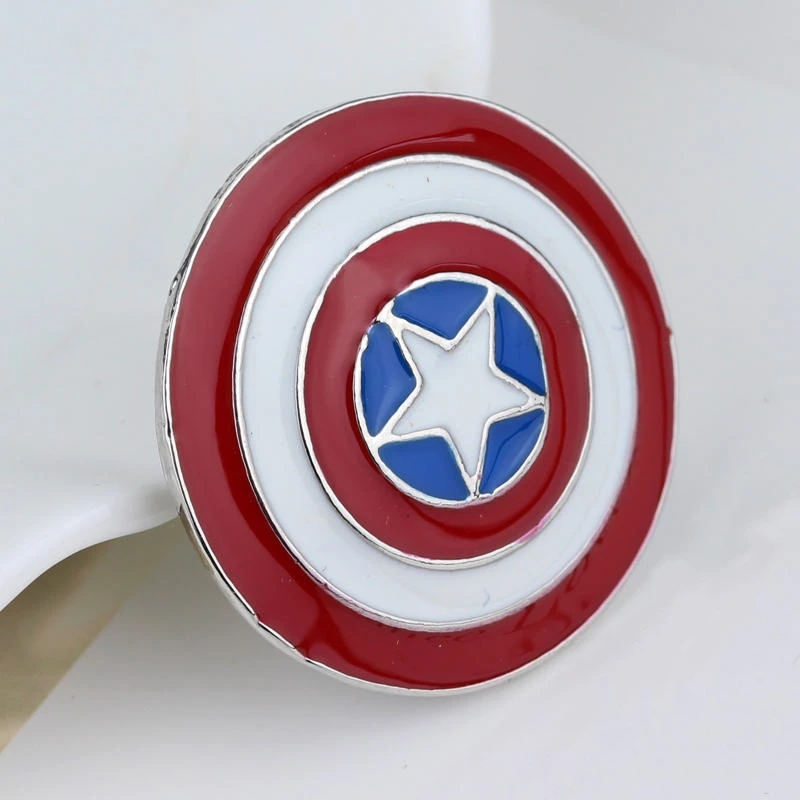 Европейский и американский фильм супергерой Америка Капитан щит Брошь булавка