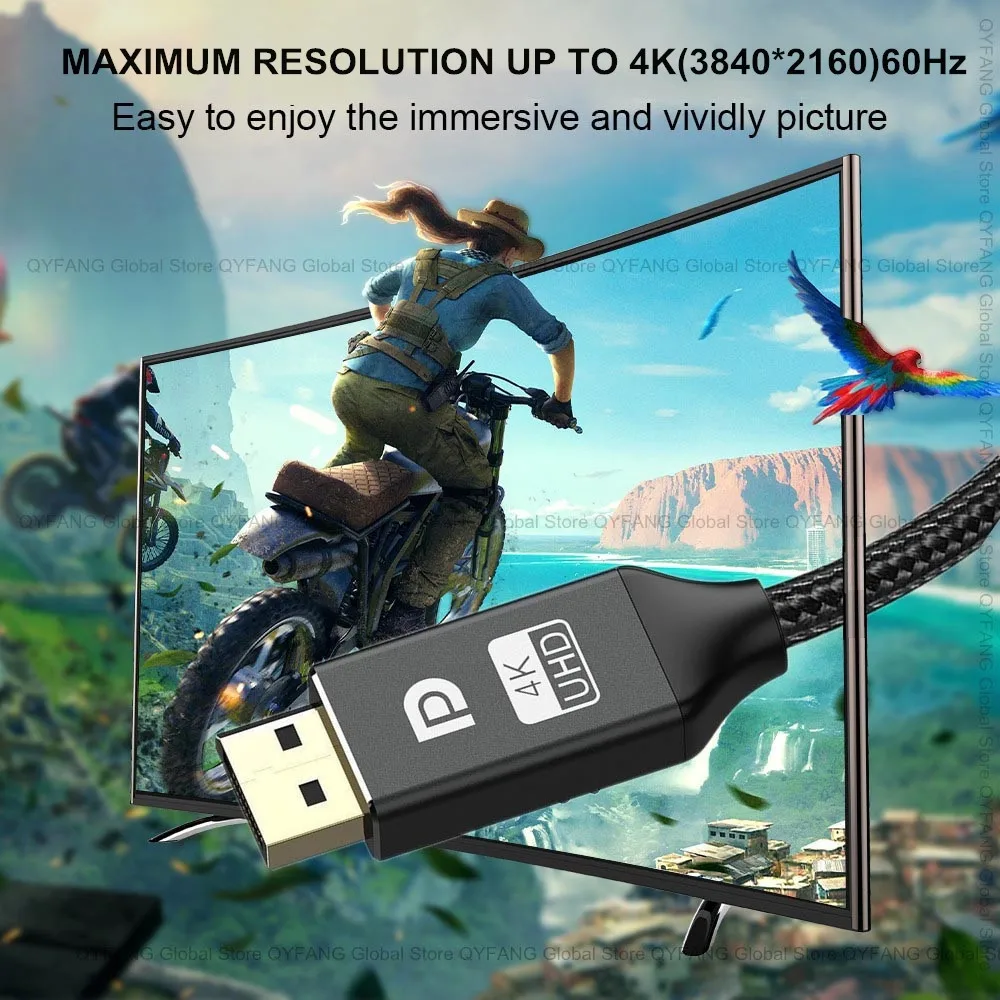 Кабель-переходник с 4K на HDMI для проектора @ 60 Гц Display Port to Cable dp hdmi кабель DisplayPort Splitter