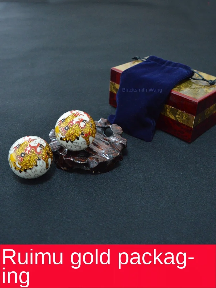 Baoding специальный Массажный мяч Sanbao перегородчатый белый для фитнеса Qilin ручной