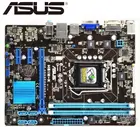 Материнская плата для настольного компьютера ASUS, LGA 1155 DDR3 платы для процессора i3 i5 i7 16 Гб USB2.0 DVI VGA, бу материнская плата для ПК, распродажа
