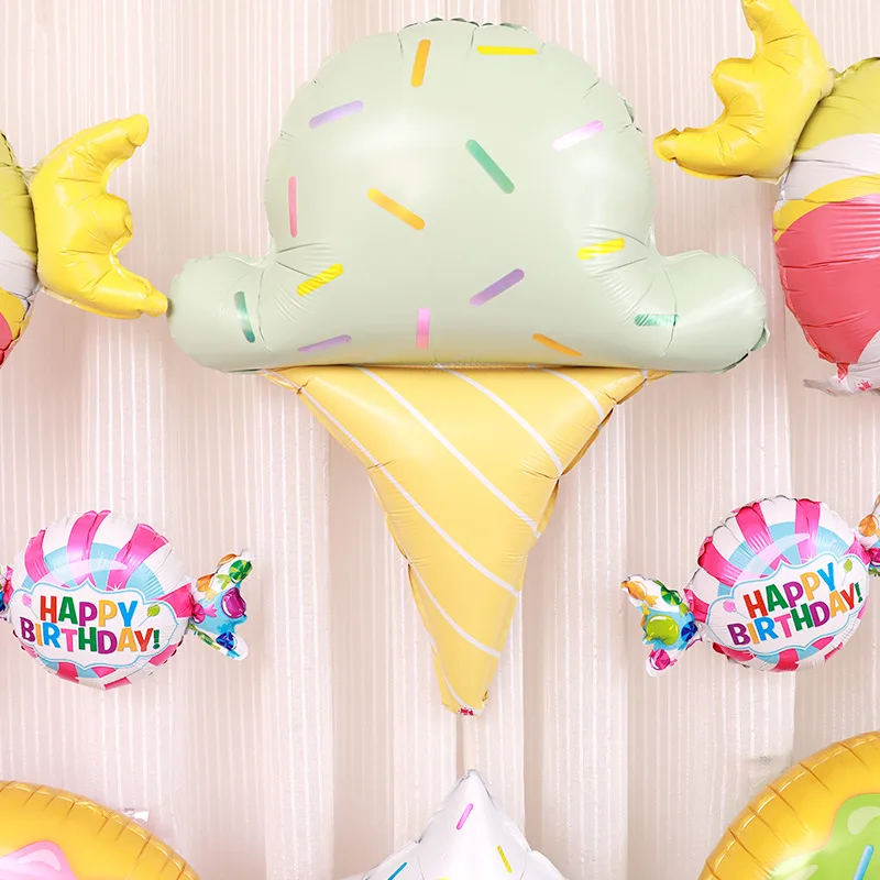 

Birthday donut party foil balloon decoration donut balloon birthday party baby shower layout decoration donut anniversary ballon
