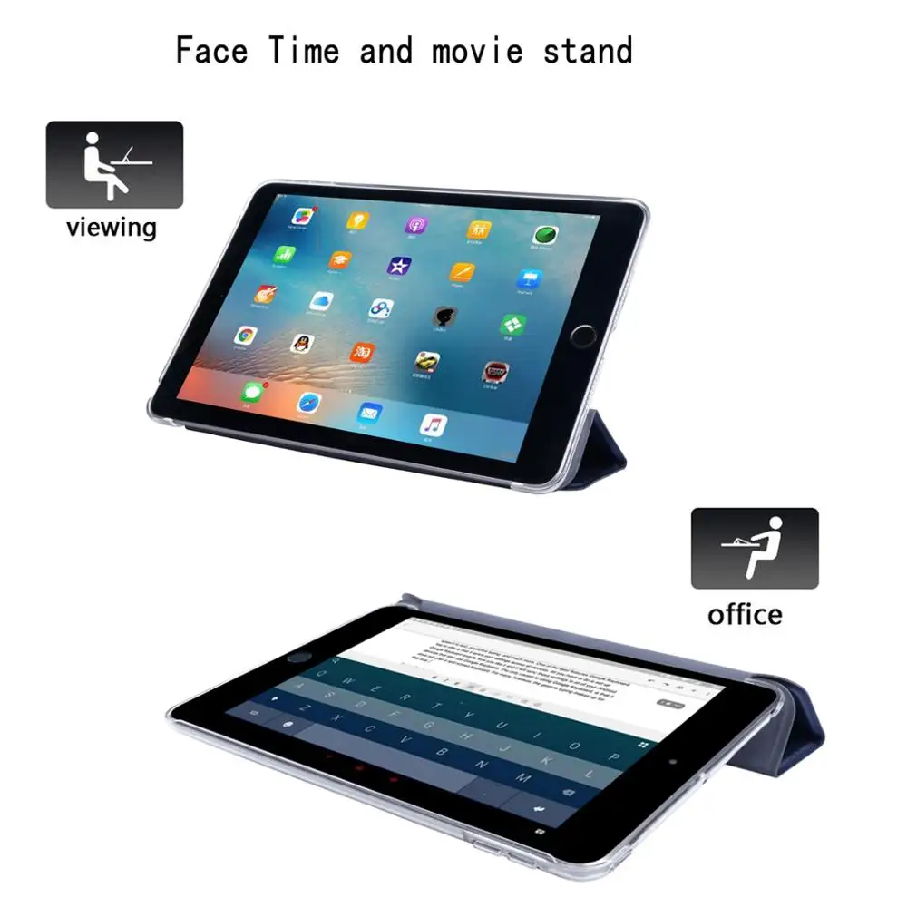 Настольный чехол для Apple iPad mini 4 7 9 дюймов A1538 A1550 Funda PU Кожаный противоударный умный