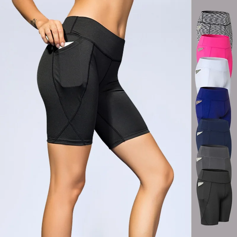 

Running Shorts With Pockets High Quality Quick Dry Jogging Shorts Women Gym Shorts Pockets For Women Biker Shorts Summer Tights