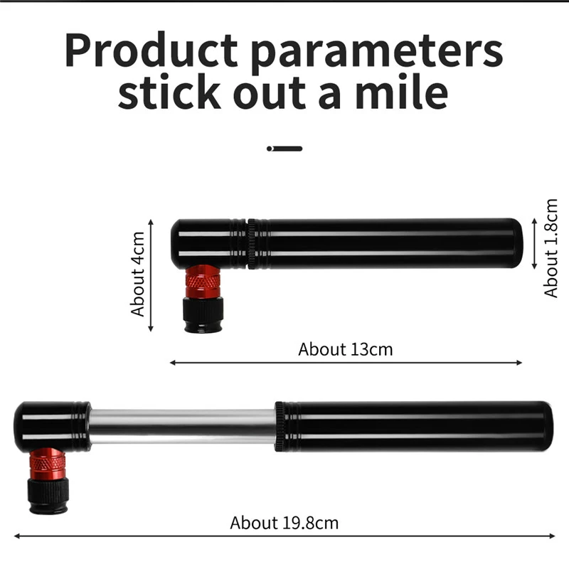 

WEST BIKING 130PSI Mini Bicycle Pump Cycling Hand Air Pump Ball Tire Inflator Schrader Presta Dunlop Valve MTB Road Bike Pump