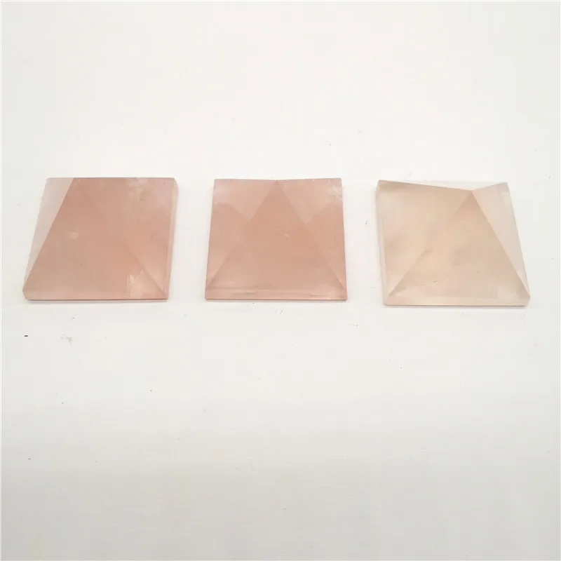 

Natural Pink Crystal Pyramid Ornaments Crystal Ornaments Home Ornaments Original Stone Decoration