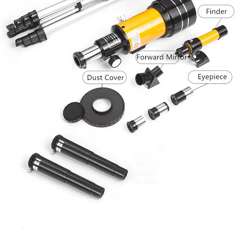 Преломляющий телескоп профессиональный HD для наблюдения за звездами взрослых