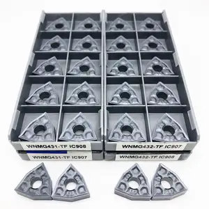 Токарная пластина, твердосплавная втулка WNMG080408 TF IC907 IC908 WNMG080404 TF IC907 IC908, внешняя токарная пластина, WNMG 080408 CNCTokarnyy