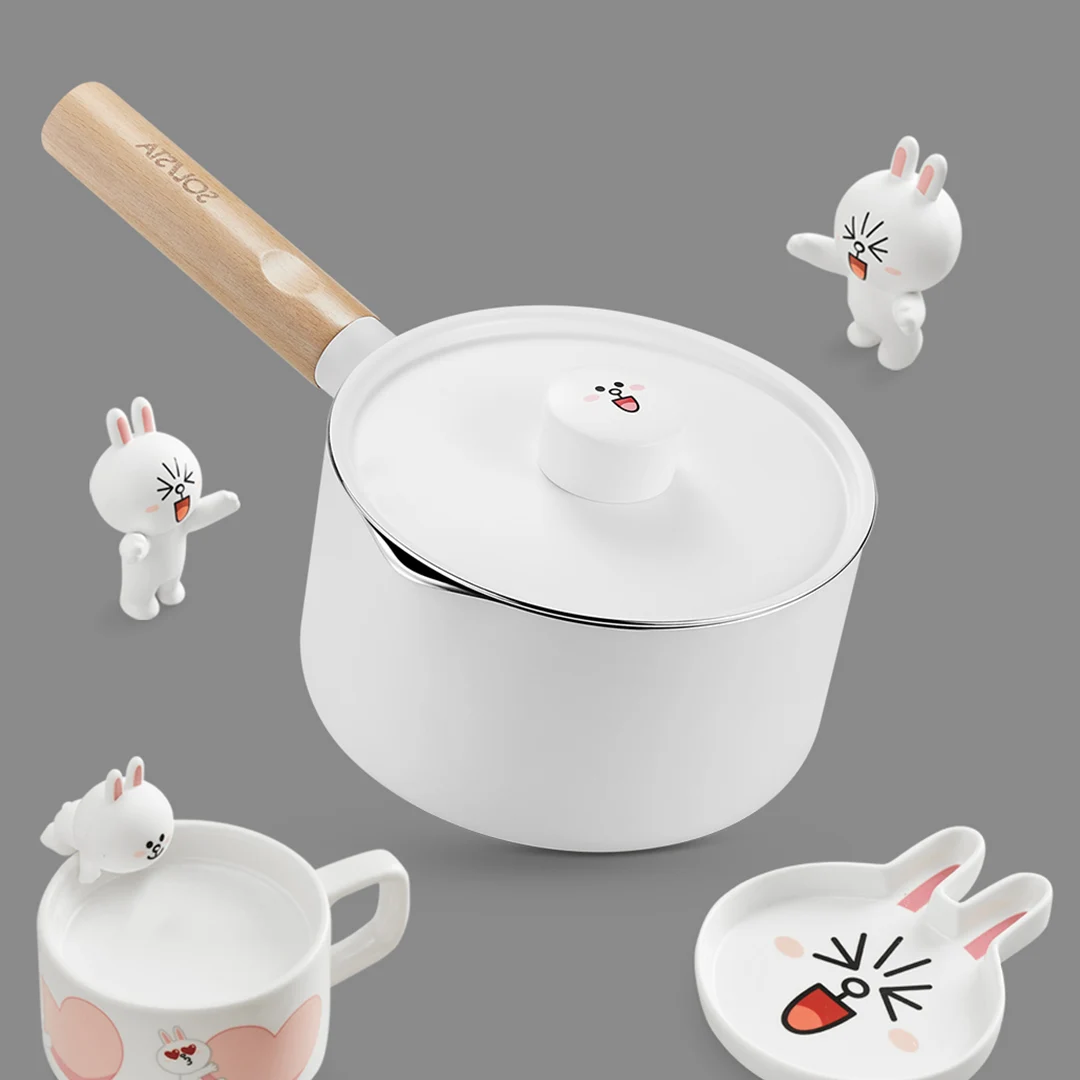 Мини-молоковарка Xiaomi Solista LINE FRIENDS с антипригарным покрытием многоцветная для