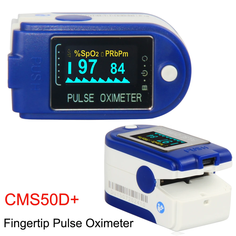 Пульсоксиметр CMS50D + на кончик пальца USB-датчик SPO2 для сна 24 часа измеритель уровня