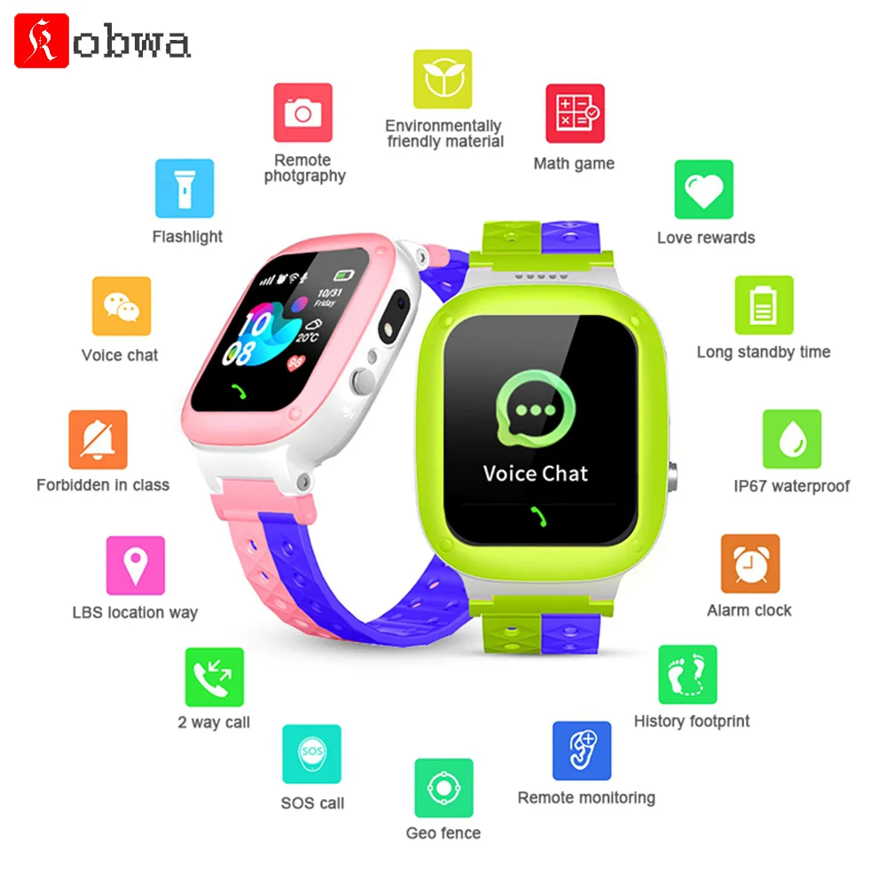 Многофункциональные детские цифровые Умные часы с сенсорным экраном WIFI lbs