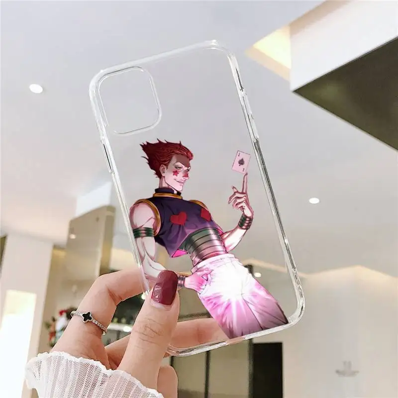 

Hunter X Hunter Killua Zoldyck Anime Phone Case Transparent Clear for iPhone 11 12 mini pro XS MAX 8 7 6 6S Plus X 5S SE XR 2020