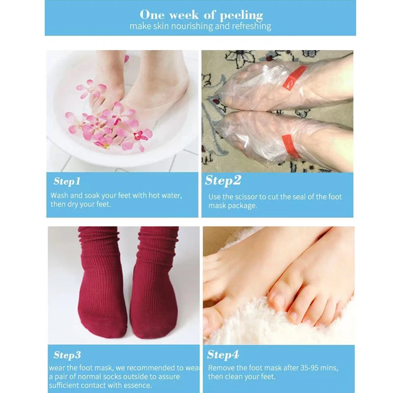 Отшелушивающая маска для ног удаления омертвевшей кожи и мозолей трещин на