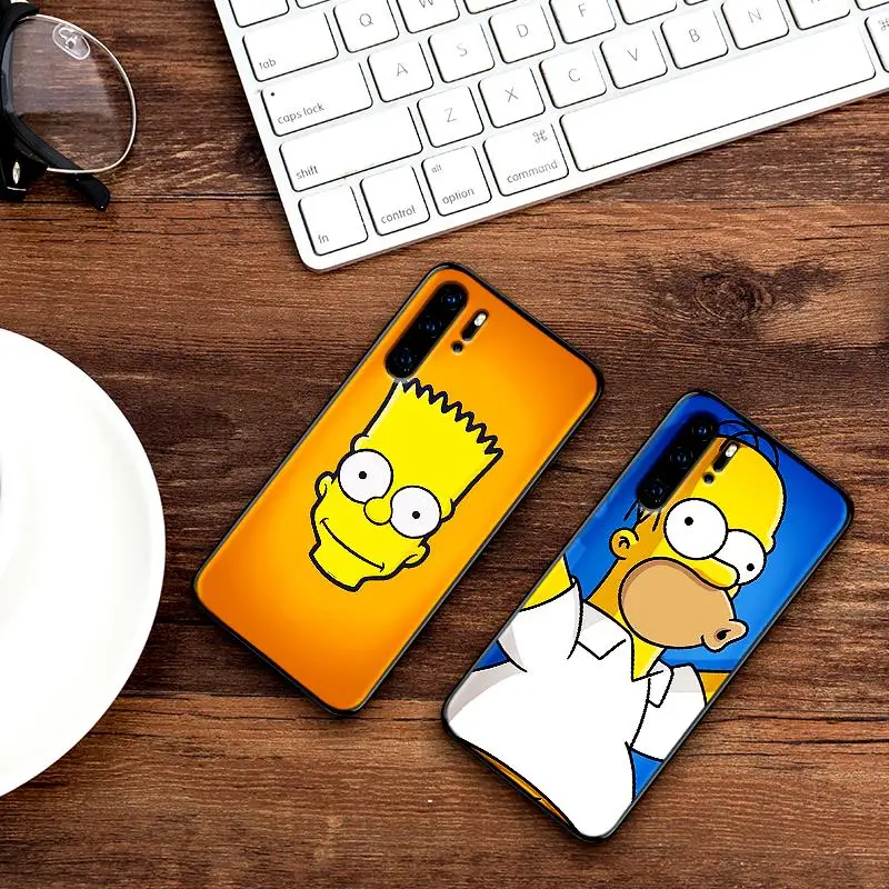 Забавные Симпсоны Мягкий силикон для huawei P30 Lite Pro P Smart 2016 2019 P8 P9 P10 P20 TPU | Мобильные