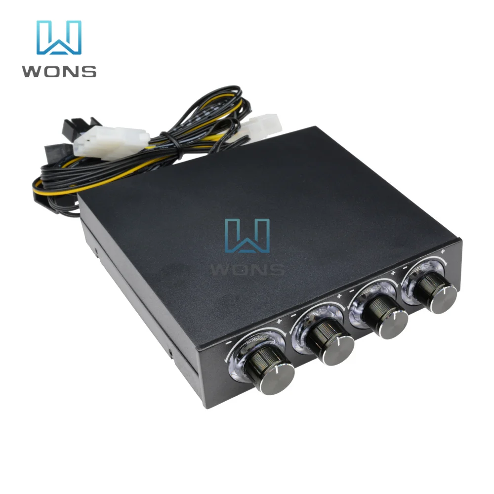 

3.5 Inch 4 Channel Cooler Fan Speed Controller Computer Chassis Fan Speed Controller Heat Dissipation Cooling Governor