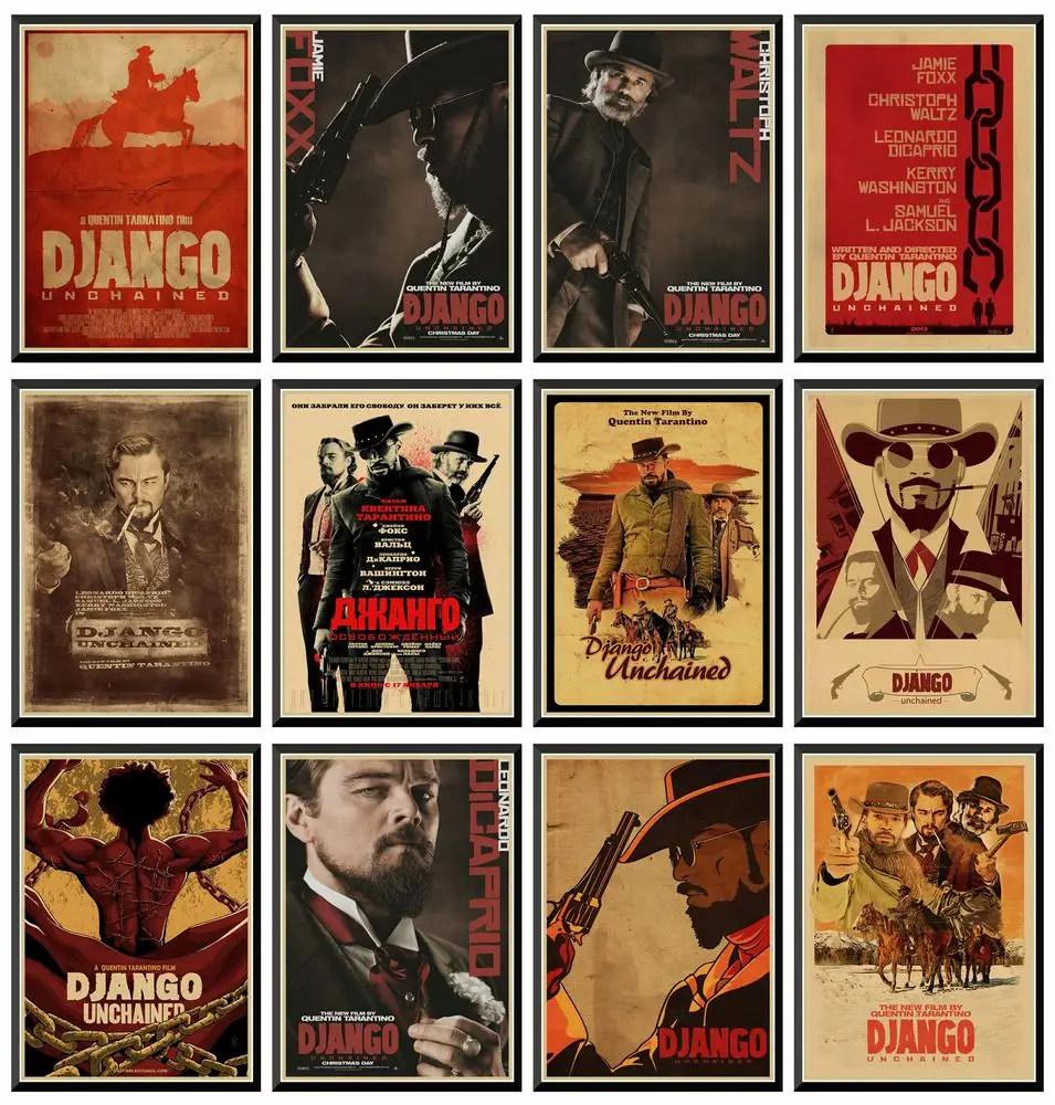 Django открытая Квентин Тарантино Ретро фотобумага для домашнего декора домашний