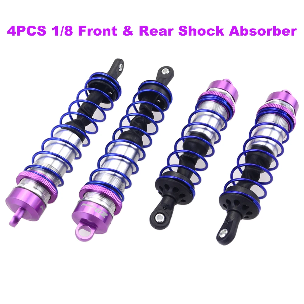 Amortiguador de Metal para coche, suspensi&oacute;n delantera y trasera de 120mm, 140mm, para JLB, HSP, EM Racing, HPI, Buggy, Truggy, ZD Racing, 4 Uds.-5