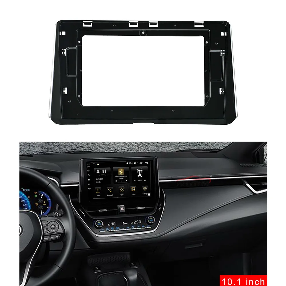 10 1 дюймовая Автомобильная панель для TOYOTA Corolla Auris 2019 один/двойной Din рамка Dvd